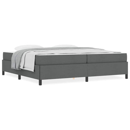 Boxspring bed Donkergrijs, Zwart 200 x 200 cm