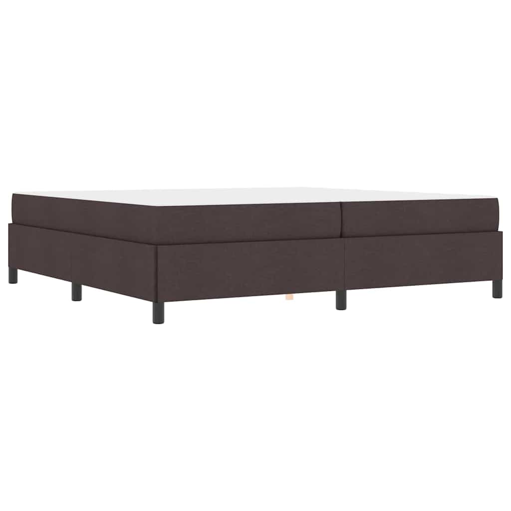 Boxspring bed Bruin 200 x 200 cm Stof, Engineered Hout