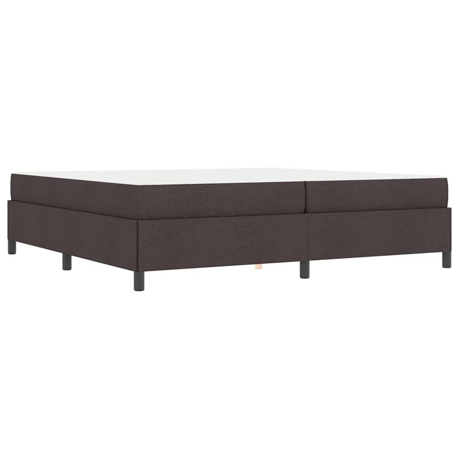 Boxspring bed Bruin 200 x 200 cm Stof, Engineered Hout