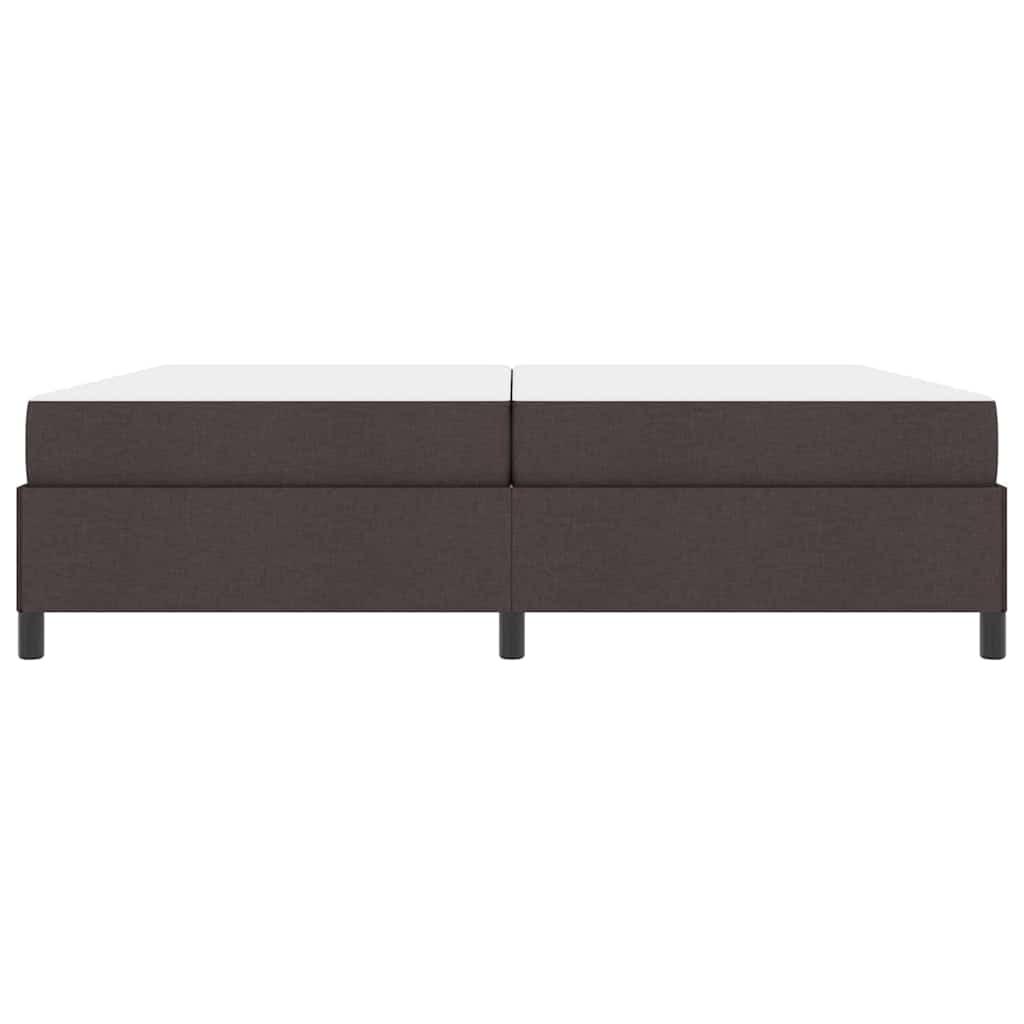 Boxspring bed Bruin 200 x 200 cm Stof, Engineered Hout