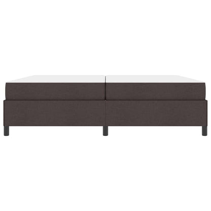 Boxspring bed Bruin 200 x 200 cm Stof, Engineered Hout