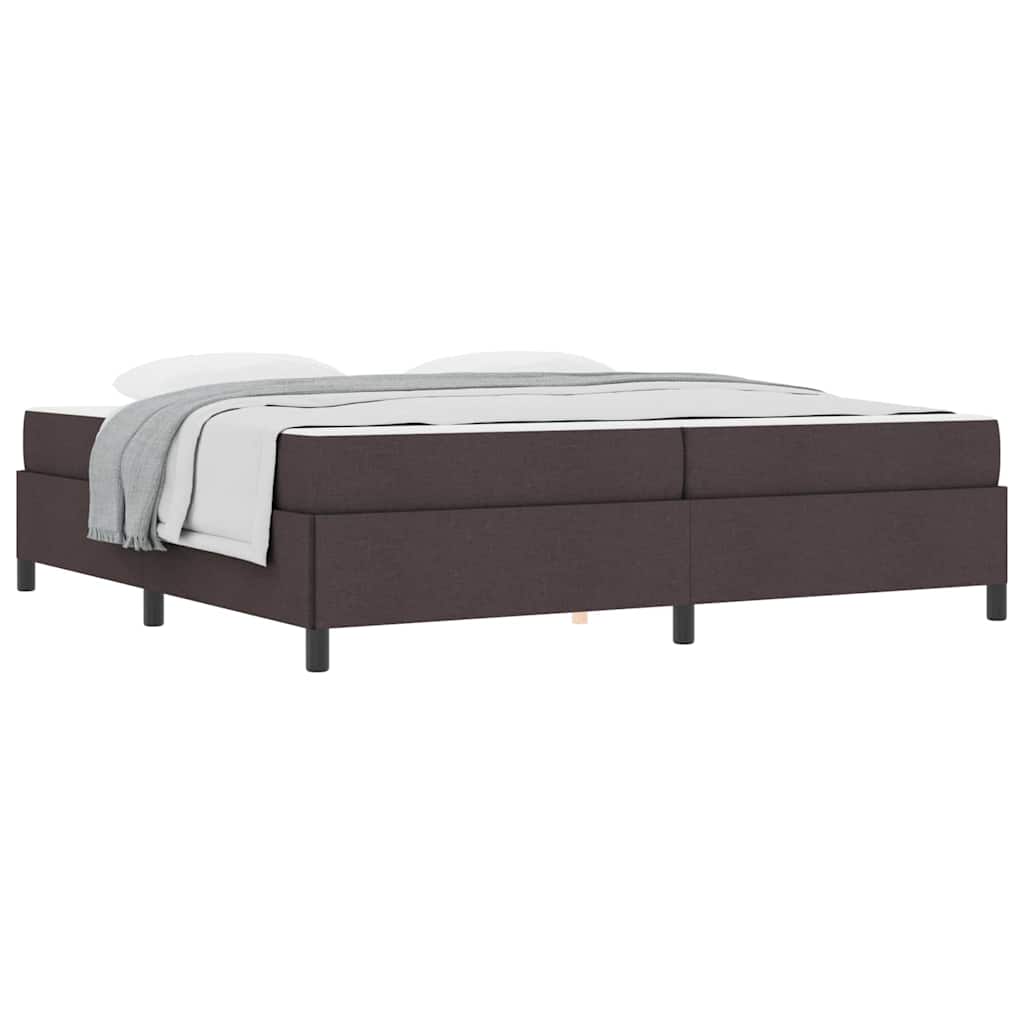 Boxspring bed Bruin 200 x 200 cm Stof, Engineered Hout