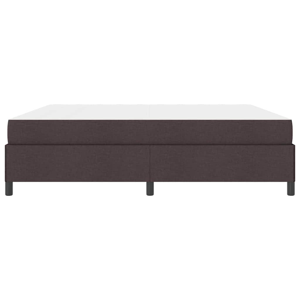 Boxspring bed Bruin 200 x 200 cm Stof, Engineered Hout