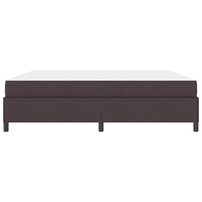 Boxspring bed Bruin 200 x 200 cm Stof, Engineered Hout