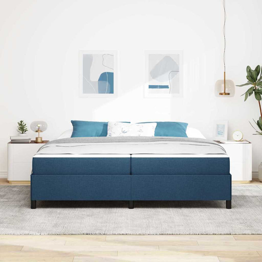 Boxspring bed Lichtgrijs, Zwart 200 x 200 cm