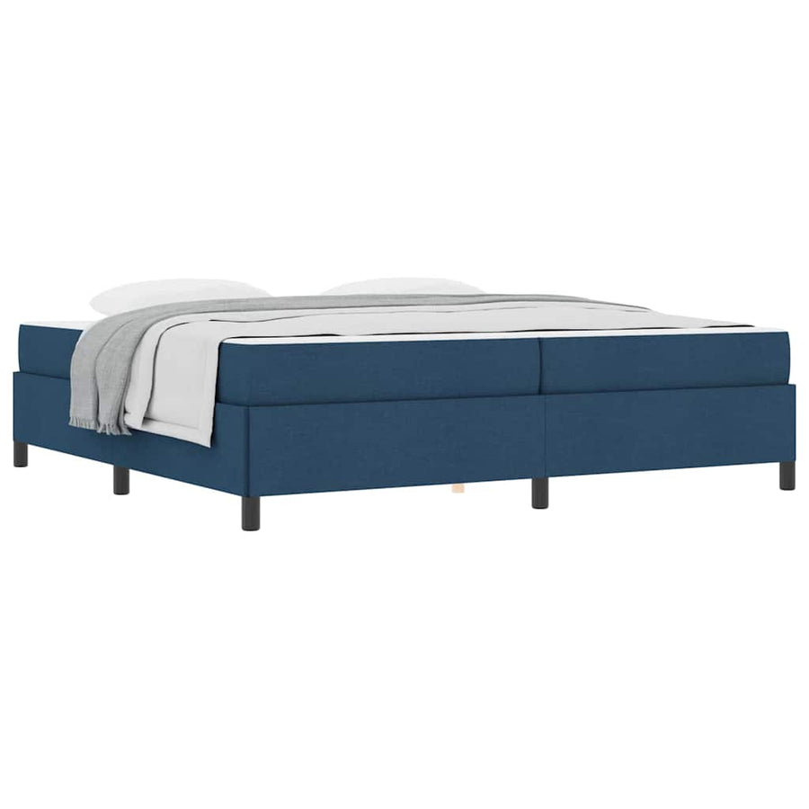 Boxspring bed Lichtgrijs, Zwart 200 x 200 cm