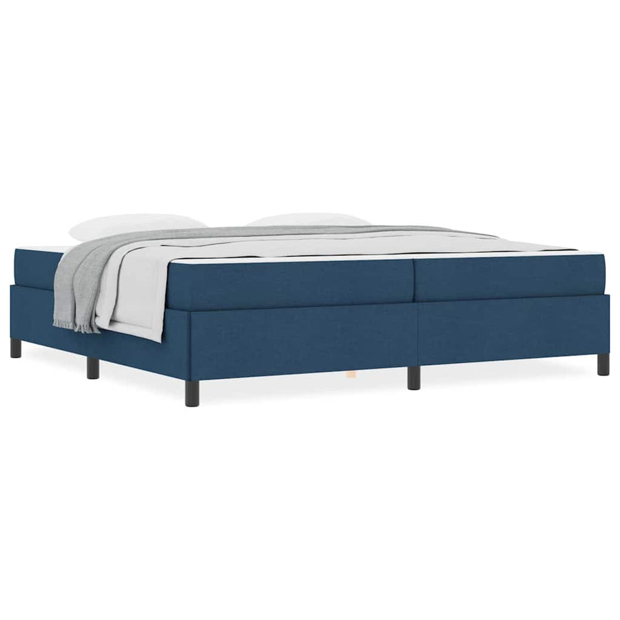 Boxspring bed Lichtgrijs, Zwart 200 x 200 cm