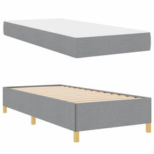 Boxspring bed Anders Zwart en Bruin en Wit 80 x 200 cm Stof