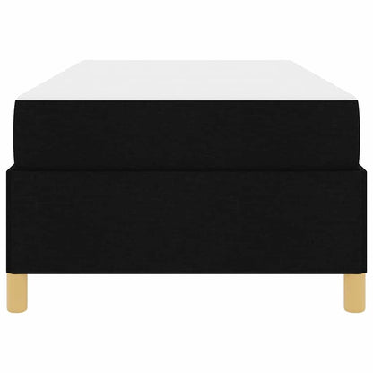 Boxspring bed Anders Zwart en Bruin en Wit 80 x 200 cm Stof