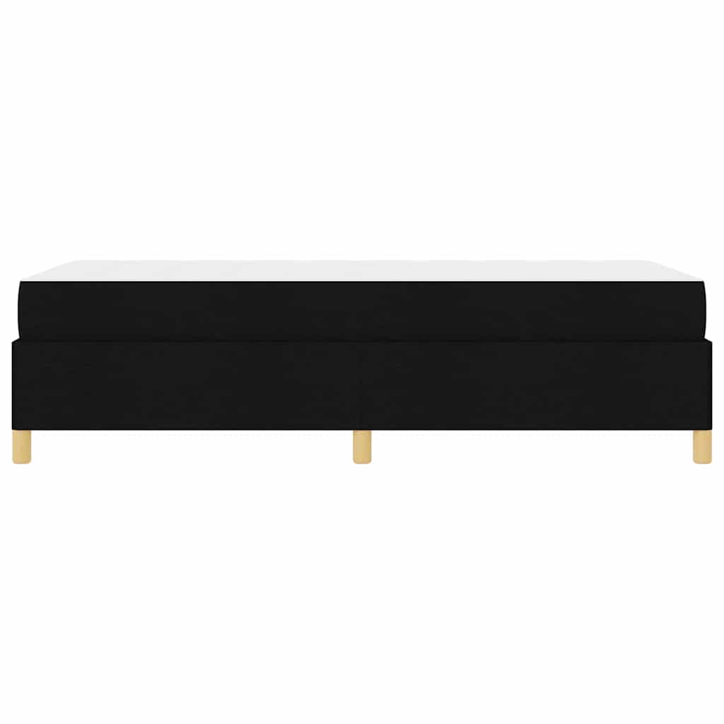 Boxspring bed Anders Zwart en Bruin en Wit 80 x 200 cm Stof