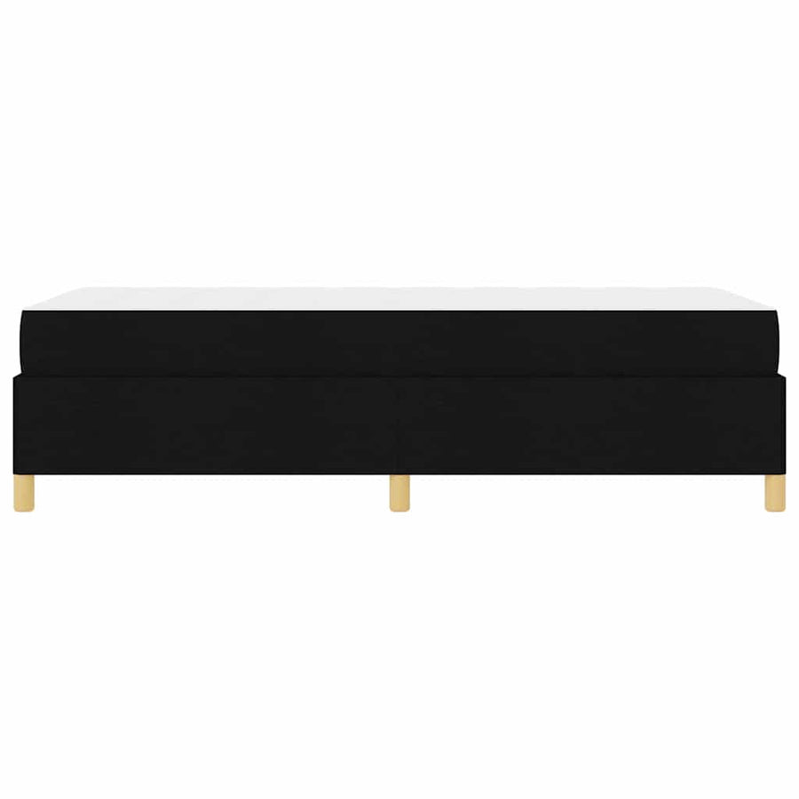 Boxspring bed Anders Zwart en Bruin en Wit 80 x 200 cm Stof