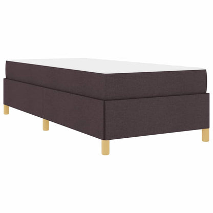 Boxspring bed Bruin en Wit en Donkerbruin 80 x 200 cm Stof