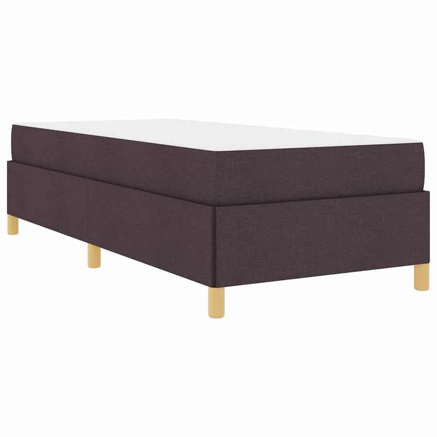 Boxspring bed Bruin en Wit en Donkerbruin 80 x 200 cm Stof
