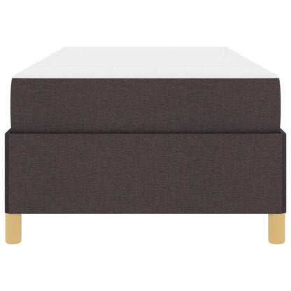 Boxspring bed Bruin en Wit en Donkerbruin 80 x 200 cm Stof