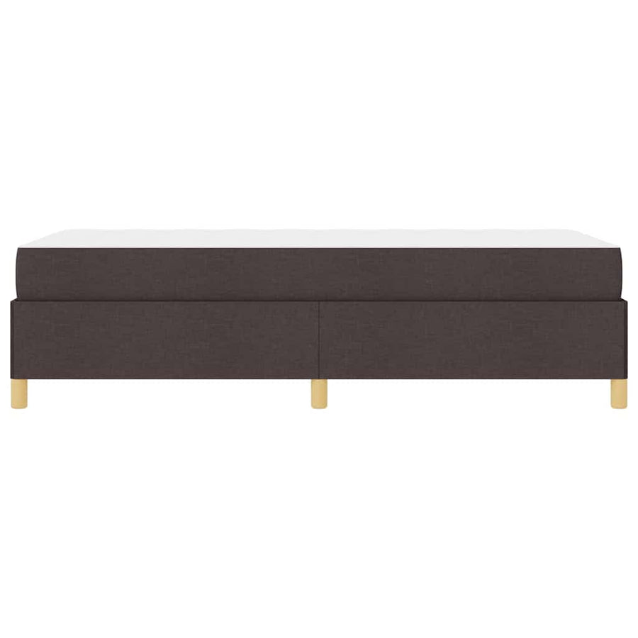 Boxspring bed Bruin en Wit en Donkerbruin 80 x 200 cm Stof