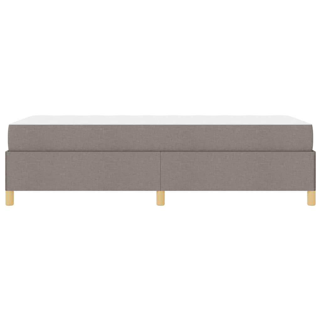 Boxspring bed Anders Zwart en Bruin en Wit 80 x 200 cm Stof