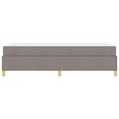 Boxspring bed Anders Zwart en Bruin en Wit 80 x 200 cm Stof