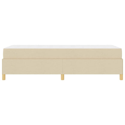 Boxspring bed Anders Zwart en Bruin en Wit 80 x 200 cm Stof