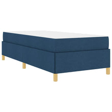 Boxspring bed Anders Blauw en Bruin en Wit 80 x 200 cm Stof