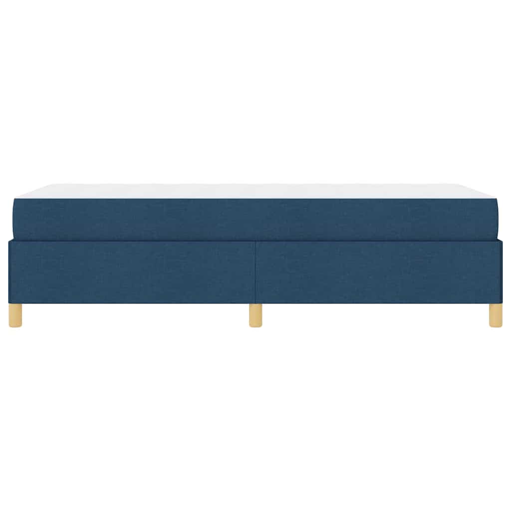 Boxspring bed Anders Blauw en Bruin en Wit 80 x 200 cm Stof