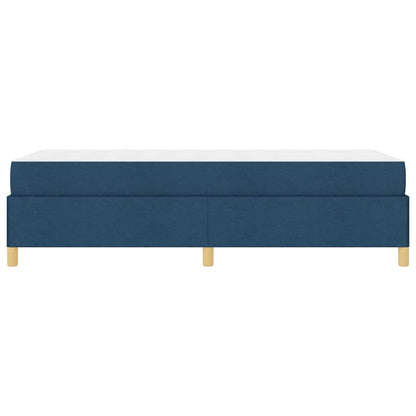Boxspring bed Anders Blauw en Bruin en Wit 80 x 200 cm Stof