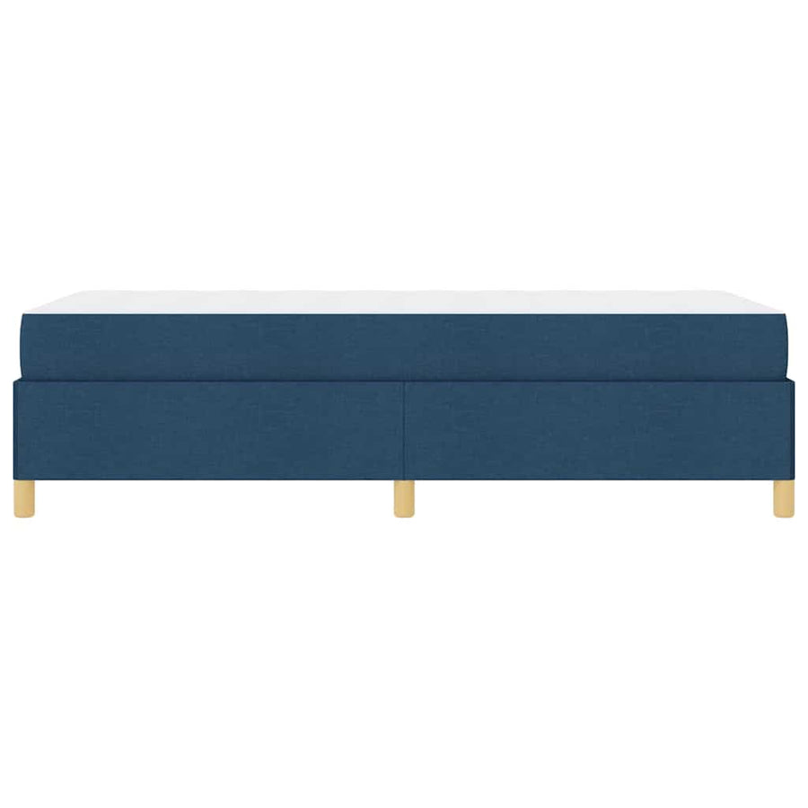 Boxspring bed Anders Blauw en Bruin en Wit 80 x 200 cm Stof