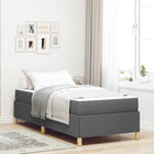 Bedframe 90x190 cm donkergrijs stof