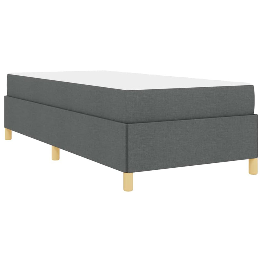 Boxspring bed Anders Donkergrijs en Bruin en Wit en Donkergrijs