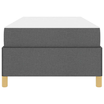 Boxspring bed Anders Donkergrijs en Bruin en Wit en Donkergrijs