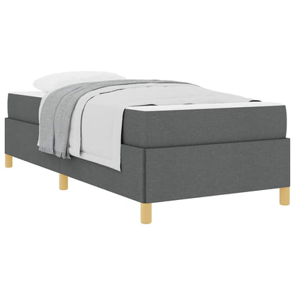 Boxspring bed Anders Donkergrijs en Bruin en Wit en Donkergrijs
