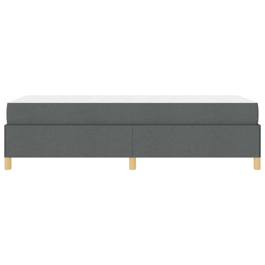 Boxspring bed Anders Donkergrijs en Bruin en Wit en Donkergrijs