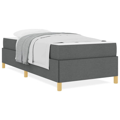 Boxspring bed Anders Donkergrijs en Bruin en Wit en Donkergrijs