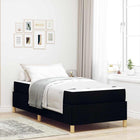 Bedframe 90x190 cm stof zwart