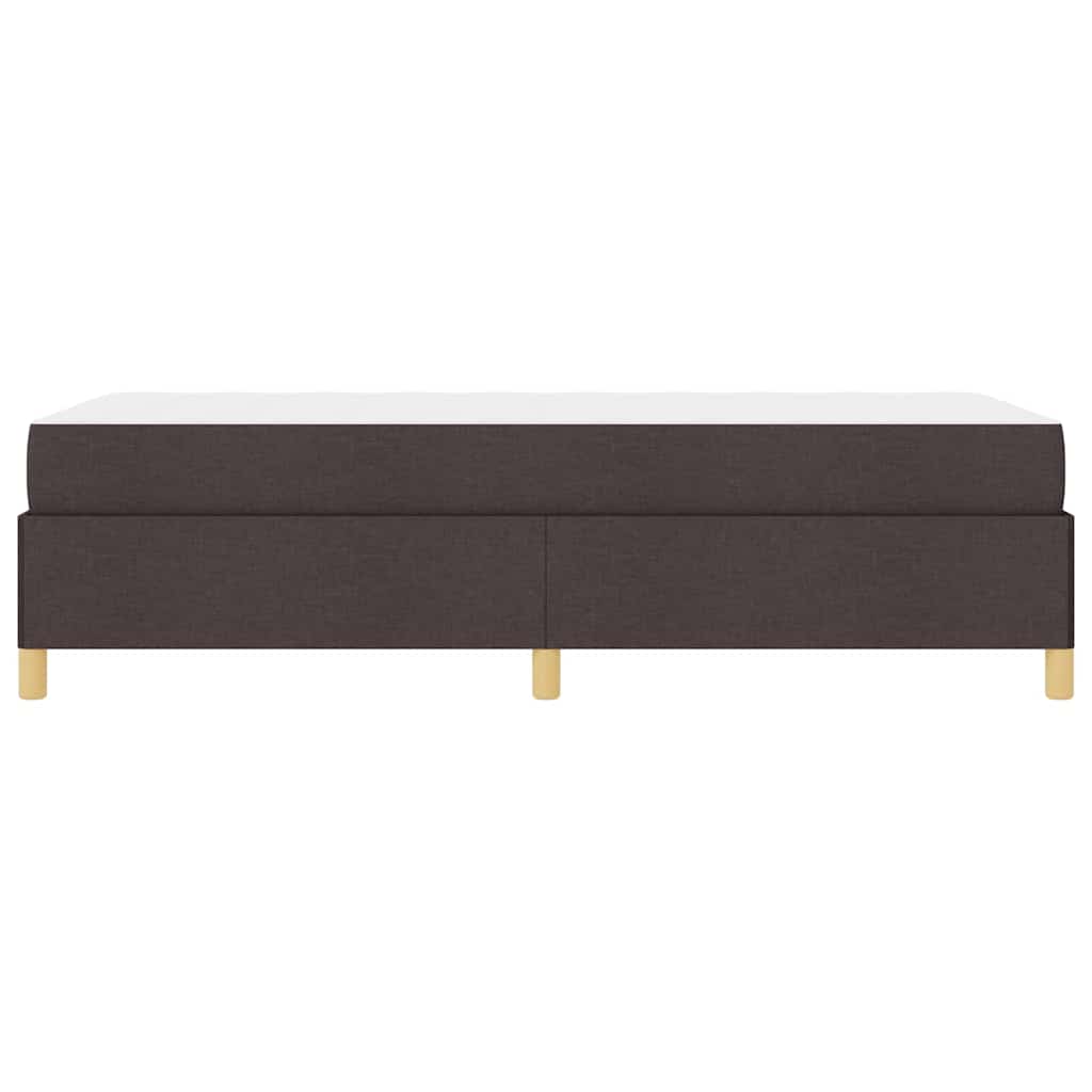 Bedframe met matras Donkerbruin 90 x 190 cm Stof
