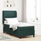 Boxspringbed 80x200 cm donkergroen fluweel hoofdbord