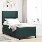 Boxspringbed 190x90 cm donkergroen fluweel