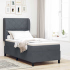 Boxspringbed 100x200 cm donkergrijs fluweel