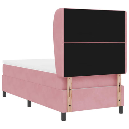 Boxspringbed met hoofdeinde Roze 200 x 100 cm Fluweel
