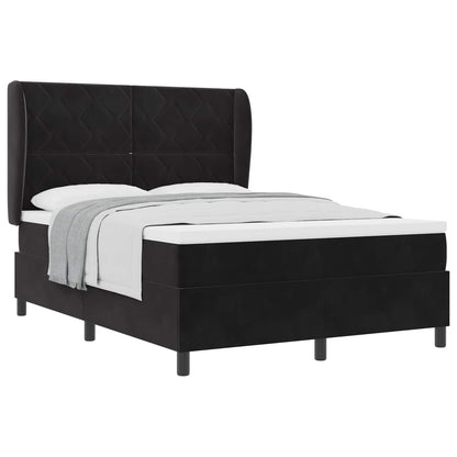 Boxspringbed met hoofdeinde Zwart 200 x 160 cm Fluweel