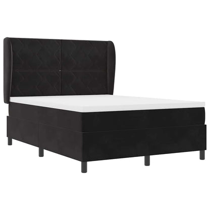 Boxspringbed met hoofdeinde Zwart 200 x 160 cm Fluweel