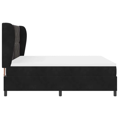 Boxspringbed met hoofdeinde Zwart 200 x 180 cm Fluweel