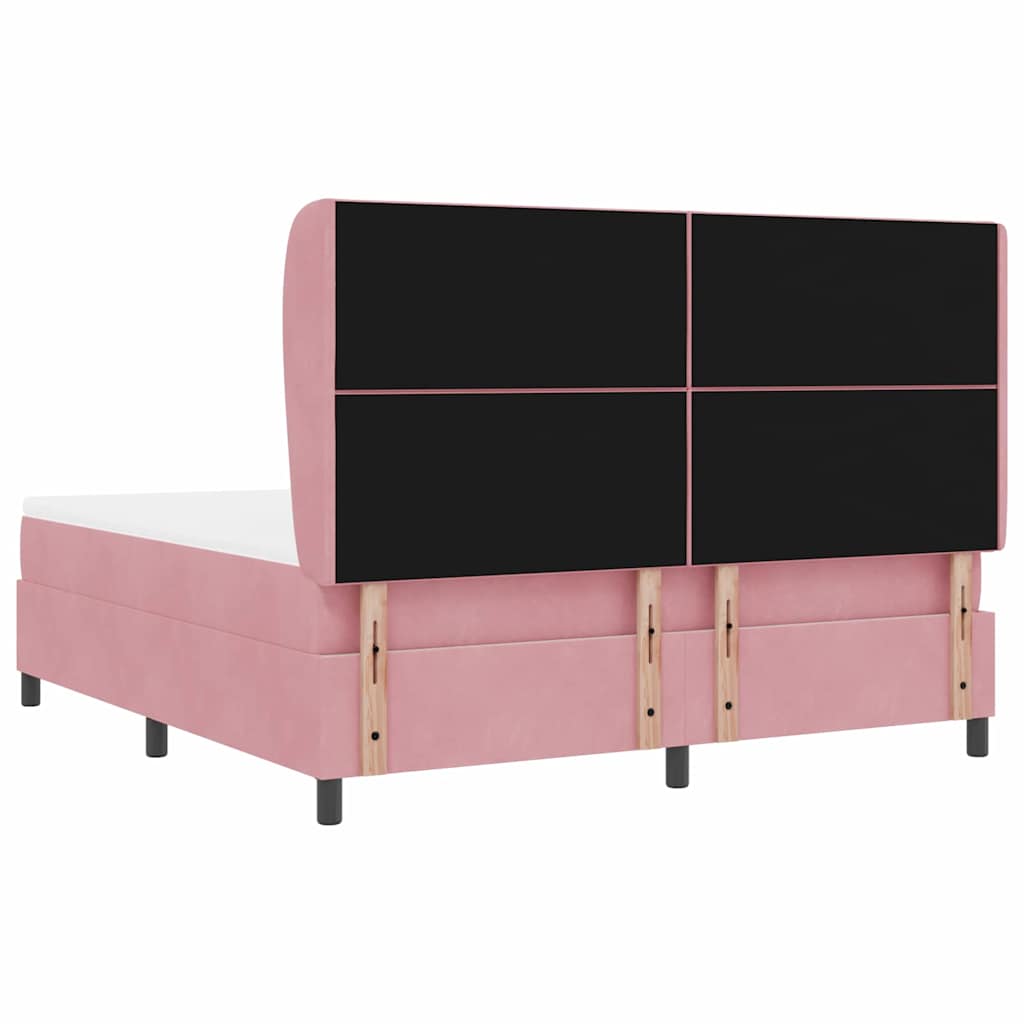Boxspringbed met matras Roze 200 x 180 cm Fluweel