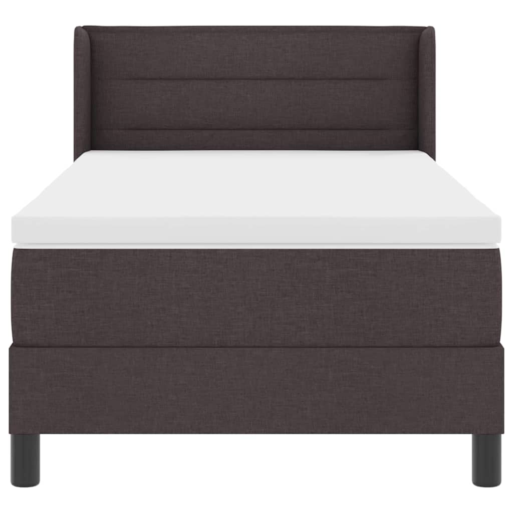 Boxspring bed Donkerbruin 80 x 200 cm Stof en Foam