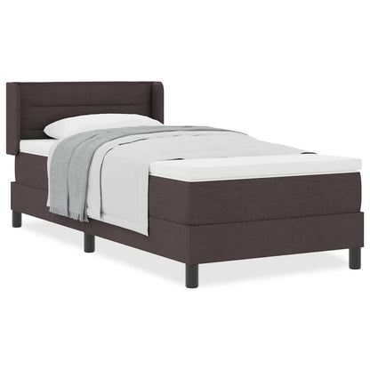 Boxspring bed Donkerbruin 80 x 200 cm Stof en Foam