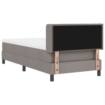 Boxspringbed met matras Taupe 200 x 80 cm Polyester