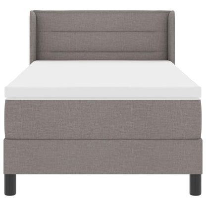 Boxspringbed met matras Taupe 200 x 80 cm Polyester