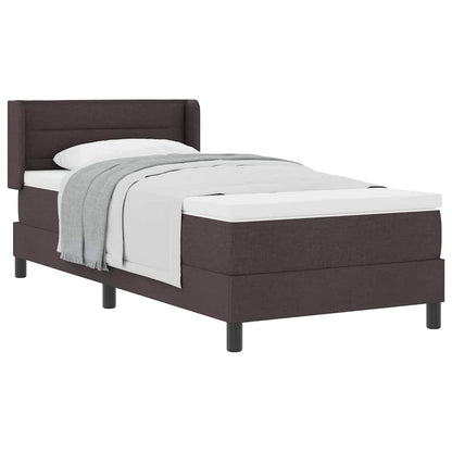Boxspring bed Donkerbruin 90 x 190 cm Stof en Foam