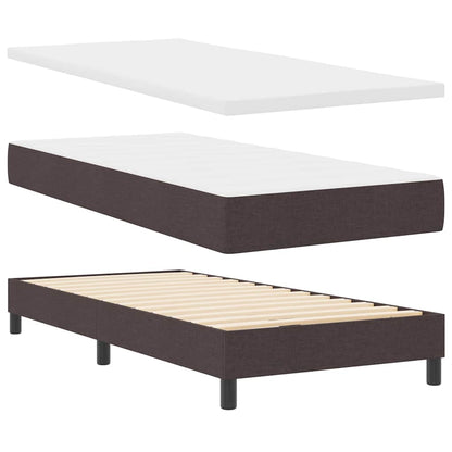 Boxspring bed Donkerbruin 90 x 200 cm Stof en Foam