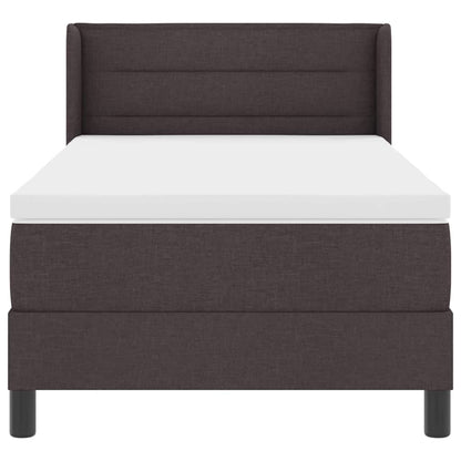 Boxspring bed Donkerbruin 90 x 200 cm Stof en Foam