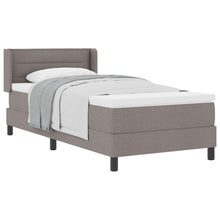 Boxspringbed met hoofdeinde Taupe 200 x 100 cm Stof